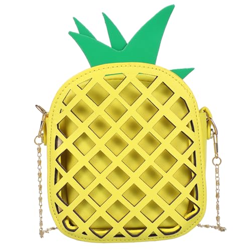 SAFIGLE Modische Umhängetasche Damen Obst Design Ketten Schultertasche Crossbody Phone Bag für Arbeit Schule Freizeit Alltag von SAFIGLE