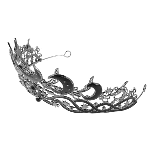 SAFIGLE Mond Stern-krone mit Funkelnden Strasssteinen Leichtes Tiara-headpiece für Frauen Vielseitig für Hochzeiten Geburtstagsfeiern Cosplay und Bühnenauftritte Stilvolle von SAFIGLE