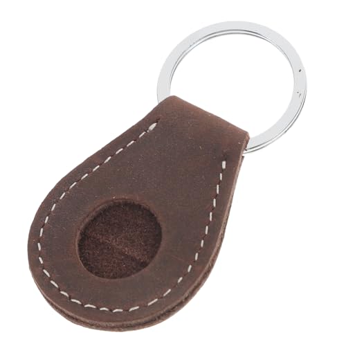 SAFIGLE Münzholster Münzhalter-Lederetui Münzhalter aus Leder Geldbörse mit Medaillenständer Paket Bags Schlüsselanhänger Schlüsselbund AA-Münzhalter Viertel Halter Münze Chiphalter Knopf von SAFIGLE