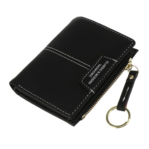 SAFIGLE Elegante Brieftasche Schlüsselanhänger Karte Brieftasche Ändern Tasche Schlüssel Beutel Reißverschluss Tragbar Schwarz von SAFIGLE