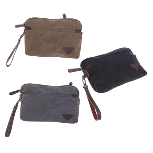 SAFIGLE Herren Clutch Bag Business Reißverschluss Geldbörse Mehrzweckhandtasche Großer Stauraum von SAFIGLE