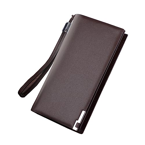 SAFIGLE Multifunktionale Herren Brieftasche mit Großem Reißverschluss Lange Geldbörse für Kreditkarten Bargeld Id Stylisches Design für Besondere von SAFIGLE