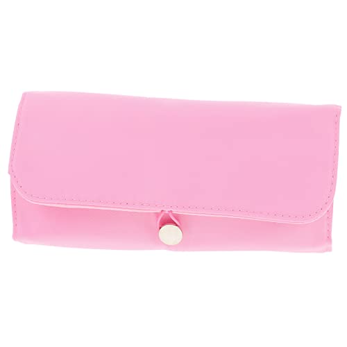 SAFIGLE Multifunktionale Make Up Pinseltasche mit Praktischem Aufbewahrungsfach Langlebig und Kompakt Geeignet als Kosmetik Organizer für Reisen und Alltag in Rosa von SAFIGLE