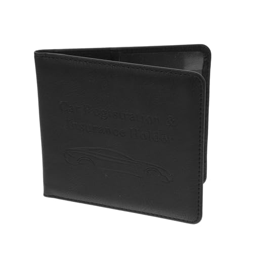 SAFIGLE Multifunktionaler Führerschein und Versicherungskartenhalter Robustem Kunstleder Kompakte Autodokumenten Schutzhülle mit Großem Fassungsvermögen Sicherer Organizer für von SAFIGLE