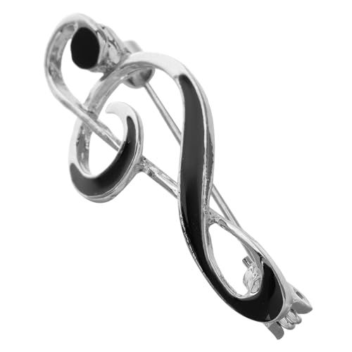 SAFIGLE Musiknoten Brosche aus Langlebiger Zinklegierung mit Emaille Beschichtung Sicherer Verschluss Minimalistisches Design für Herren Anzug Hemd Mantel Modisches Accessoire für Musiker von SAFIGLE