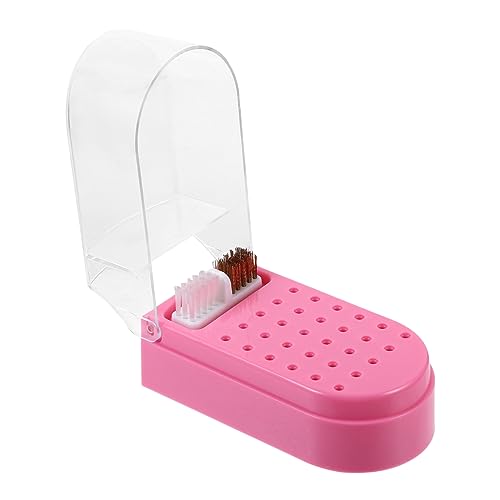 SAFIGLE Nagelbohrer Aufbewahrungsbox Nail Drill Bits Organizer Staubdicht Maniküre Nagelfräser Aufsatz Halter für und Heimgebrauch von SAFIGLE