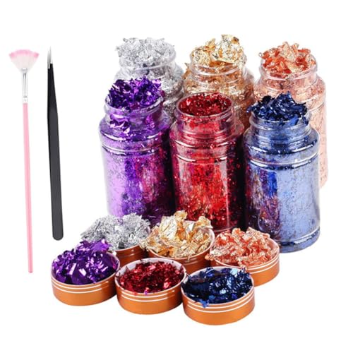 SAFIGLE Nagelkunst-aufkleber Selbstklebend Mit Glitzer-nagel-pailletten Für Diy-nageldekor Als Nagelaufkleber Zubehör Leicht Anzuwenden Für Maniküre Handwerk von SAFIGLE