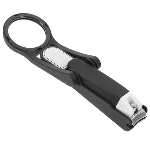 SAFIGLE Nagelschneider Mit Lupe Für Senioren Ergonomisch Faltbar Langes Griffdesign Tragbar Für Dicke Nägel Nagelknipser Für Männer Und Frauen Für Hause Und Unterwegs von SAFIGLE