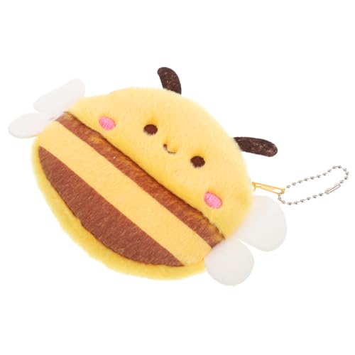 SAFIGLE Niedliche Biene-plüsch-geldbörse Stofftier Schlüsselanhänger Bienen-Charm Geldbörsen-Accessoire Für Jungen Und Mädchen von SAFIGLE