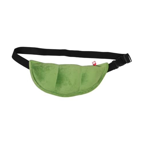 SAFIGLE Süße Erbsenförmige Crossbody Tasche Plüsch Gürteltasche Für Damen Verstellbare Bauchtasche Leichte Umhängetasche Für Freizeit Und Outdoor Praktische Brusttasche Mit von SAFIGLE