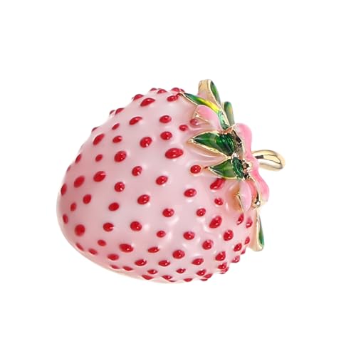 SAFIGLE Niedliche Erdbeer-brosche Anstecknadel Leicht und Vielseitig für Rucksack Schal Kleidung Schmuck-accessoire für Frauen und Mädchen Stilvolle Geschenkidee Modischer Begleiter von SAFIGLE