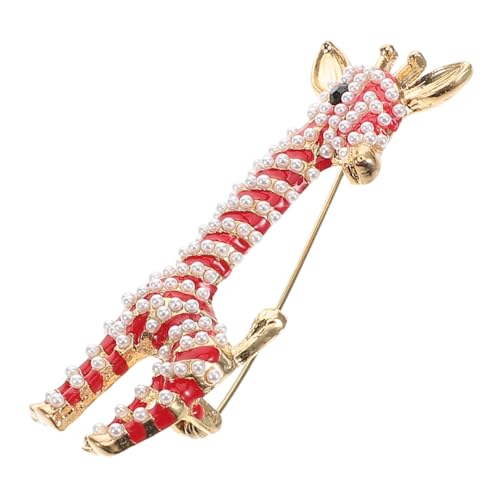 SAFIGLE Niedliche Giraffe Anstecknadel für Frauen Vielseitiges für Kleider Partys Robuste Legierung Zeitloses Design von SAFIGLE