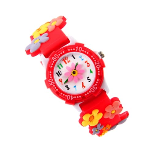 SAFIGLE Niedliche Kinderuhr – 3D-Blumen-Cartoon-Armband Stilvolle Modeuhr Für Jungen Und Mädchen von SAFIGLE