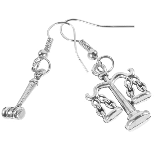 SAFIGLE Novelty Justice Dangle Earrings Metall Leichte Sichere Damenohrringe mit Einzigartigem Design Tragbar als für Juristen und von Statement Schmuck von SAFIGLE