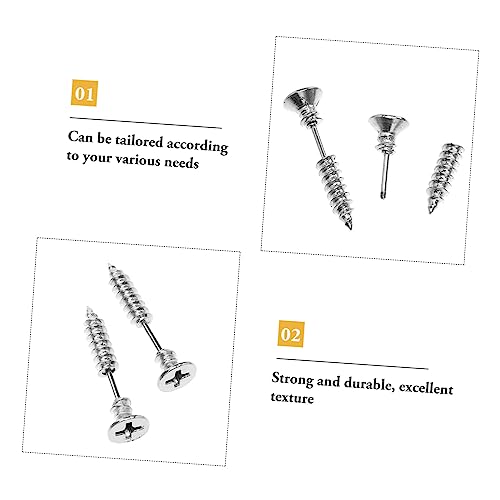 SAFIGLE Ohrstecker Schraubdesign Punk Hip Hop Ohrringe Unisex Knorpel Ohrknochen Schmuck Langlebig Glänzend Modisch Schlicht von SAFIGLE