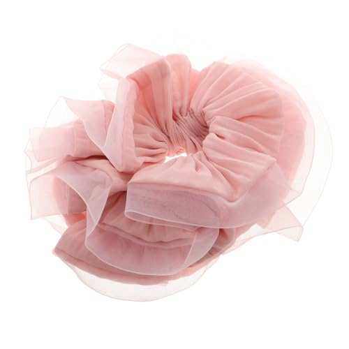 SAFIGLE Organza Haargummi mit Rüschen Weicher Chiffon Pferdeschwanzhalter für Frauen und Mädchen Langlebiges Multifunktionales Haarband Leicht Tragbar für Hochzeiten und Partys von SAFIGLE
