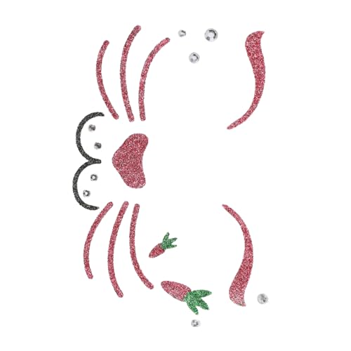 SAFIGLE Osterhasengesicht Temporäre Tattoos Niedliche Make-up-aufkleber Für Partys Und Events von SAFIGLE