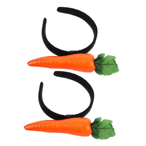 SAFIGLE Osterparty-zubehör 2er-pack Karotten-stirnband Cosplay-requisite Weicher Plüsch-kopfschmuck Für Frauen von SAFIGLE