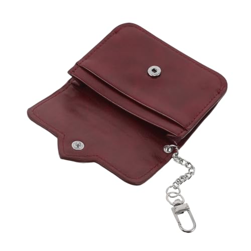 SAFIGLE PU Kartenetui Damen mit Herzverschluss Ultradünner Leichter Kartenhalter für Kredit- Bank Ausweiskarten Modische Weiche PU Tasche für Business und Alltag Schlanke Geldbörse in von SAFIGLE