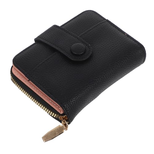 SAFIGLE PU Kartenetui mit Reißverschluss Kleines Portemonnaie aus Langlebigem Strukturiertem PU Multifach Kartenhalter für Damen und Herren Große Kapazität Stilvoller Minimalistischer von SAFIGLE