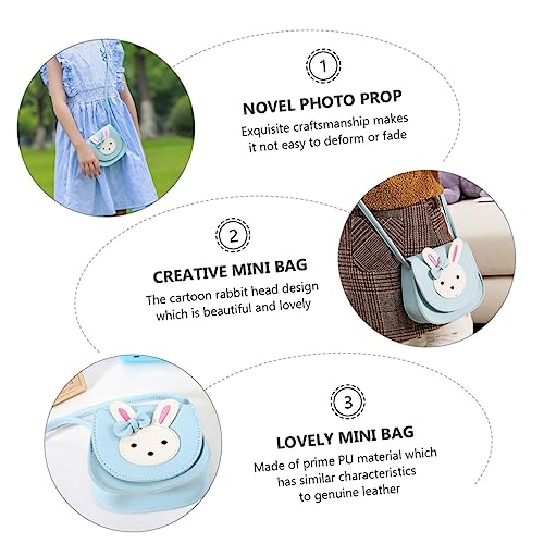 SAFIGLE PU Mädchen Umhängetasche mit Schleifen Knoten Niedliche Cartoon Straddle Bag Leichte Wasserdichte Single Shoulder Pouch für Praktische Mini Schultertasche von SAFIGLE