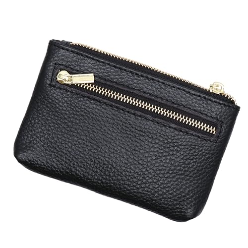 SAFIGLE Münztasche Aus Pu-Material Geldbörse Damen Mini Mit Reißverschluss Wechseltasche Für Kleingeld Scheine Und Quittungen Passt in Hosentaschen Handtaschen Oder Aktentaschen von SAFIGLE