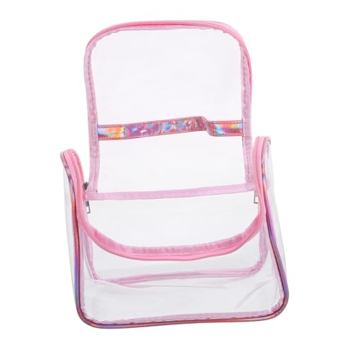 SAFIGLE Kosmetiktasche Aus Canvas Für Reise Transparenter Kulturbeutel Mit Reißverschluss Make-up-Aufbewahrungstasche Für Damen Leicht Für Einfachen Zugriff von SAFIGLE