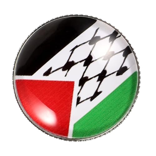 SAFIGLE Palästina Anstecknadel Metall Brosche Flagge für Kleidung Anzug Jacke Hut Damen und Herren Dekorativ Vielseitig Handwerkskunst von SAFIGLE