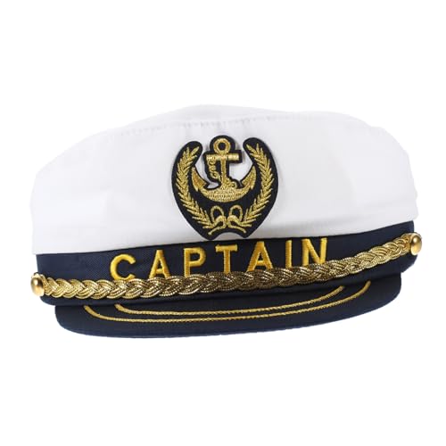 SAFIGLE Party Hut Kopfstütze Mate Sitz Kreuzfahrt Fisch Taper Piratenhut Etikett Favor Untersetzer Yacht Chapeau Matrosen Füllhalter Mann Stirnbänder Rute Schiff Kostüm Plüschtuch von SAFIGLE