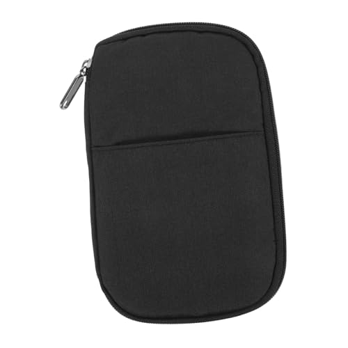 SAFIGLE Passport Holder Große Kapazität Reisepass Geldbörse Tragbare Reisetasche Multifunktionale Dokumentenaufbewahrung für Reisen Schwarz für Ausweis und Reisepass von SAFIGLE