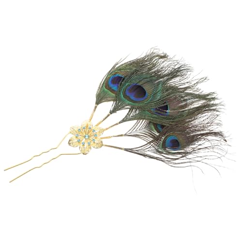 SAFIGLE Haargabeln Mit Pfauenmotiv Haarschmuck Für Frauen Klassische Haarstäbe Aus Metall Für Hochzeiten Und Abendpartys von SAFIGLE