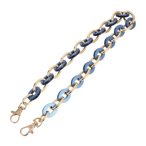 SAFIGLE Perlenartige Schultertaschen kette in Perlblau Kreativer Ersatzriemen für Damenhandtaschen Einfach zu Befestigen Modisches Accessoire für Individuelle Stilgestaltung von SAFIGLE