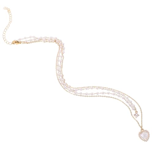 SAFIGLE Perlenherz Halskette für Stilvolles mit Herz Anhänger für Besondere Anlässe oder Alltag Perfektes für und Mädchen von SAFIGLE