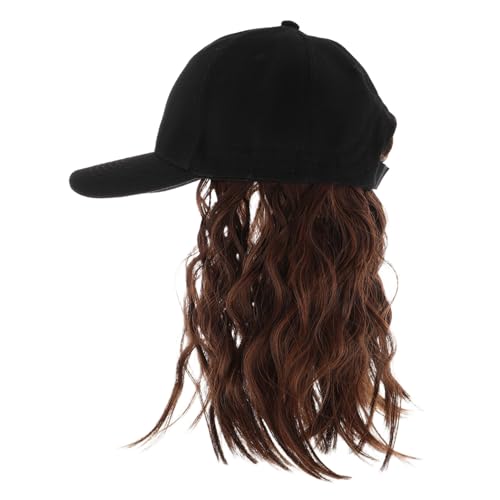 SAFIGLE Perücken Hut Mit Kurzem Lockigem Haar Für Damen Baseballkappe Integriert Synthetisches Haar Modisches Design Für Täglichen Gebrauch Und Verschiedene Anlässe von SAFIGLE