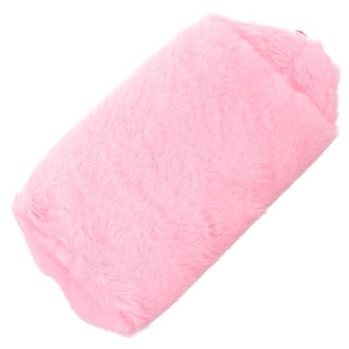 SAFIGLE Plüsch Kosmetiktasche Handtasche Tragbare Makeup Bag Weich Strapazierfähig Reise Kulturbeutel Für Damen Alltag Urlaub Rosa von SAFIGLE