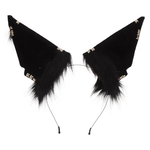 SAFIGLE Plüsch Stirnband Wolfsohren Haarreif Cartoon Design Weich Flauschig Party Kostüm Kopfschmuck Für Bühne Cosplay Alltag Karneval von SAFIGLE