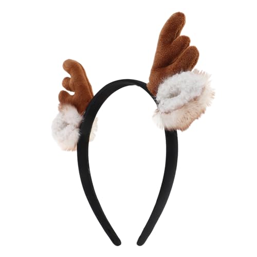 SAFIGLE Geweih-stirnband Aus Plüsch Mit Tierohren Für Erwachsene Für Halloween Weihnachten Und Cosplay-events Leicht Und Komfortabel Zu Tragen von SAFIGLE