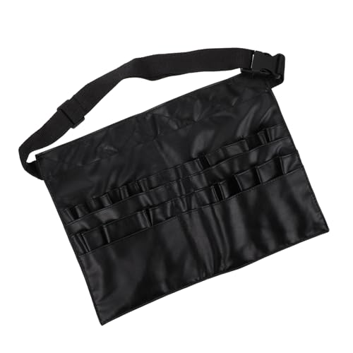 SAFIGLE Professionelle Makeup Gürteltasche Aus Pu Stylischer Und Leichter Make-up Organizer Für Kosmetikwerkzeuge Aufbewahrungstasche Für Makeup-Pinsel Mit Fächern in Schwarz von SAFIGLE
