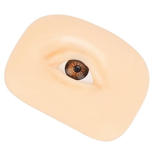 SAFIGLE Professionelle Makeup Training Haut für Augen Wiederverwendbare Silikon Praxishaut Rechtes Auge für Augen Make Up Lidschatten und Eyeliner Übungen von SAFIGLE