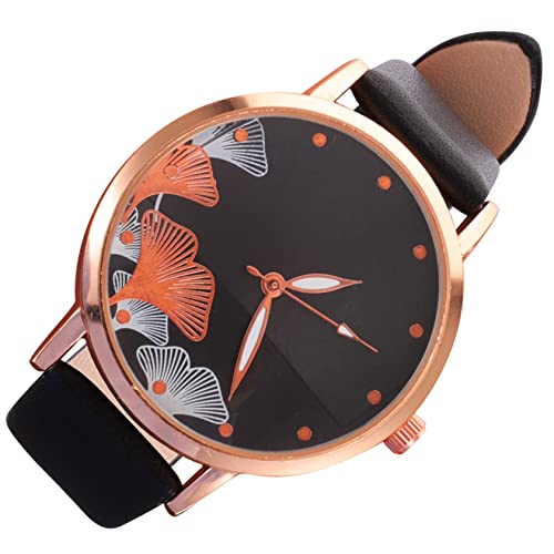 SAFIGLE Damen-Armbanduhr Modische Freizeituhr Pu-Lederband Zarte Damenuhr für Den Alltag von SAFIGLE