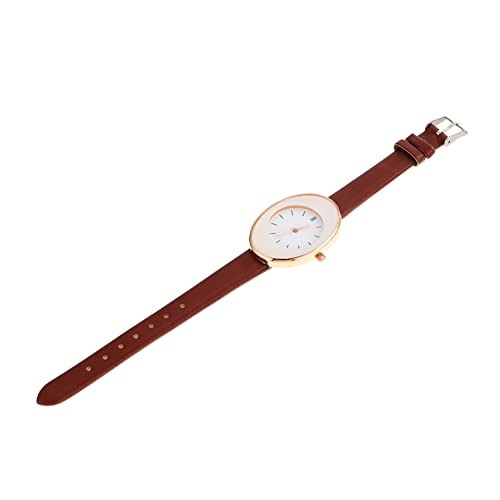 SAFIGLE Elegante Damenuhr Mit Lederarmband Modische Quarzuhr Für Frauen Leichte Und Langlebige Armbanduhr Für Alltag Und Besondere Anlässe von SAFIGLE