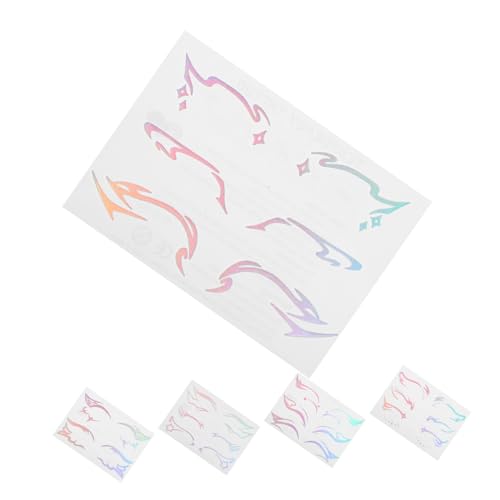 SAFIGLE Realistische Make-up-aufkleber Selbstklebende Temporäre Tattoos Für Das Gesicht Für Musikfestivals Und Partys von SAFIGLE