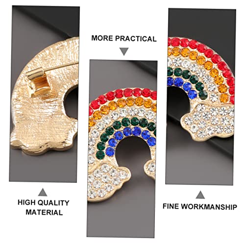 SAFIGLE Regenbogen Brosche aus Legierung Anstecknadel Accessoire für Kleidung Geeignet für Hochzeiten Partys und Alltag Niedliches Design für Damen von SAFIGLE