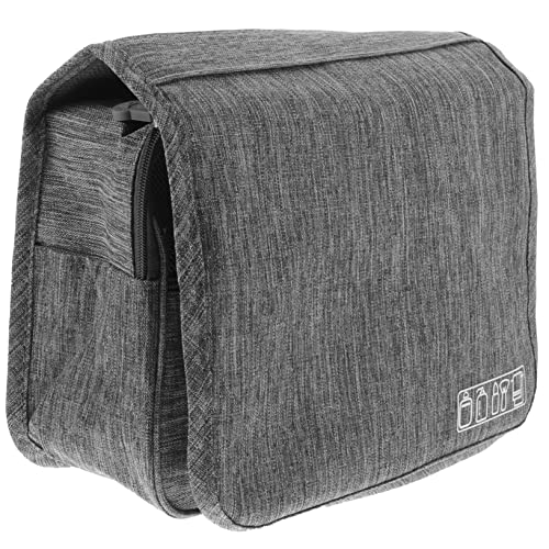 SAFIGLE Reise Kosmetiktasche mit Großer Kapazität und Nass Trocken Trennung Faltbarer Make Up Organizer mit Praktischen Fächern und Aufhängemöglichkeit für Damen und Herren von SAFIGLE