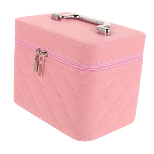 SAFIGLE Reise-kosmetik-organizer-box Mit Spiegel Make-up-organizer-etui Make-up-tasche Für Unterwegs Make-up-reiseetui Kosmetik-reiseetui Geräumiger Innenraum Stabiles Material von SAFIGLE