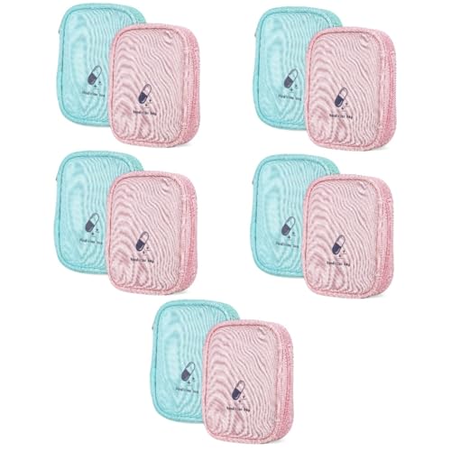 SAFIGLE Reisenthel Organizer 10 Stk Reise-pflegetasche Täglicher Pillenorganisator Outdoor-medizintasche Pillenhalter -organizer Reisetablettenbehälter Reiseapotheke Erste-hilfe-artikel Polycool-faser von SAFIGLE