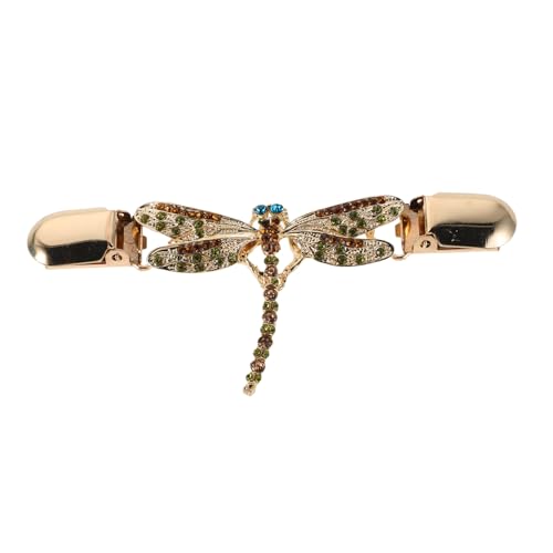 SAFIGLE Retro Dragonfly Sweater Clips für Frauen Funkelnde Strass Cardigan Verschlüsse Vielseitige Schal und Kleidungshalter für Stilvolle Outfits und Besondere Anlässe von SAFIGLE