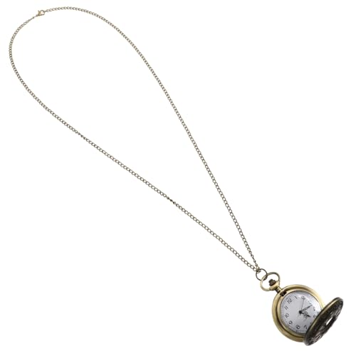 SAFIGLE Vintage Taschenuhr Für Herren Und Damen Metall Uhr Mit Kette Dekorative Taschenuhr Kompakte Größe Für Und Alltag von SAFIGLE