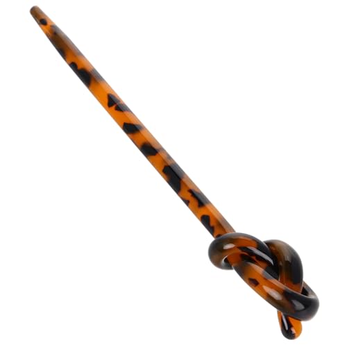 SAFIGLE Retro Haarnadel Für Haare Haarstäbe Haarnadeln Für Dutts Haarstäbchen Für Frauen Haarstäbe Für Lange Haare Stil Haarnadel Haarschmuck Essigsäure Leopard von SAFIGLE