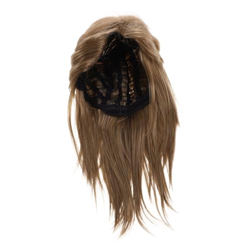 SAFIGLE Retro Herren Perücke Mullet Stil Braun Jahre Rocker Look Halloween Kostümperücke für Cosplay und Party Bequemes Material Einfach zu Tragen und Anzupassen von SAFIGLE